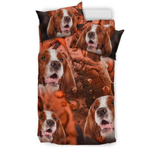 Load image into Gallery viewer, Cute Irish Red and White Setter Print Bedding Set- Free Shipping