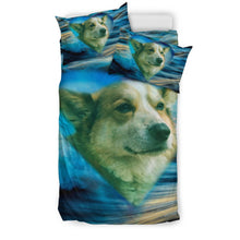 Load image into Gallery viewer, Cardigan Welsh Corgi Print On Blue Bedding Sets-Free Shipping