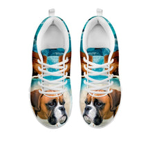 Load image into Gallery viewer, Boxer Dog Print Sneakers For Women- Free Shipping-For 24 Hours Only