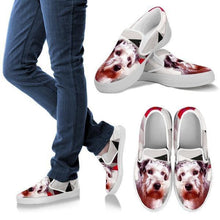 Load image into Gallery viewer, Cesky Terrier Print Slip Ons For Women- Express Shipping