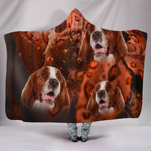Load image into Gallery viewer, Cute Irish Red and White Setter Print Hooded Blanket-Free Shipping