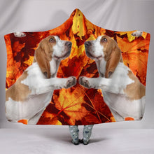 Load image into Gallery viewer, Cute Basset Hound Print Hooded Blanket-Free Shipping