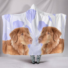 Load image into Gallery viewer, Cute Nova Scotia Duck Tolling Retriever Print Hooded Blanket-Free Shipping