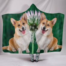 Load image into Gallery viewer, Cardigan Welsh Corgi Dog Print Hooded Blanket-Free Shipping