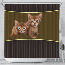 Load image into Gallery viewer, Abyssinian cat Print Shower Curtain-Free Shipping