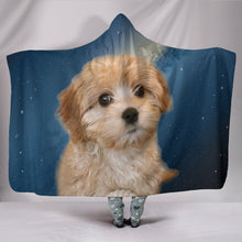 Load image into Gallery viewer, Cavapoo Puppy Print Hooded Blanket-Free Shipping