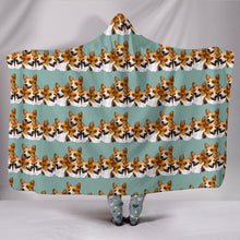 Load image into Gallery viewer, Cardigan Welsh Corgi Dog Pattern Print Hooded Blanket-Free Shipping