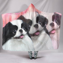 Load image into Gallery viewer, Cute Japanese Chin Dog Print Hooded Blanket-Free Shipping