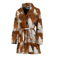 Load image into Gallery viewer, Abyssinian guinea pig Print Women's Bath Robe-Free Shipping