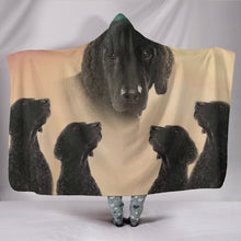 Load image into Gallery viewer, Curly-Coated Retriever Dog Print Hooded Blanket-Free Shipping