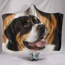Load image into Gallery viewer, Cute Face Greater Swiss Mountain Dog Print Hooded Blanket-Free Shipping