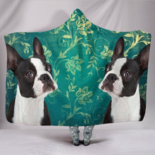 Load image into Gallery viewer, Cute Boston Terrier Print Hooded Blanket-Free Shipping