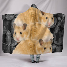 Load image into Gallery viewer, Cute Golden Hamster Print Hooded Blanket-Free Shipping