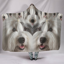 Load image into Gallery viewer, Cute Old English Sheepdog Print Hooded Blanket-Free Shipping