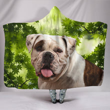 Load image into Gallery viewer, Cute American Bulldog Print Hooded Blanket-Free Shipping