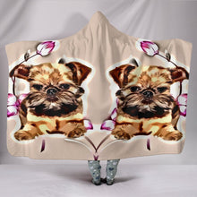 Load image into Gallery viewer, Brussels Griffon Print Hooded Blanket-Free Shipping