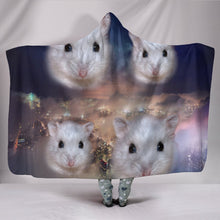 Load image into Gallery viewer, Campbell's Dwarf Hamster Print Hooded Blanket-Free Shipping