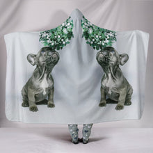 Load image into Gallery viewer, Cute Boston Terrier Puppy Print Hooded Blanket-Free Shipping