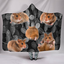Load image into Gallery viewer, Cute Djungarian Hamster Print Hooded Blanket-Free Shipping