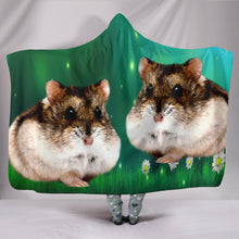Load image into Gallery viewer, Campbell Dwarf Hamster Print Hooded Blanket-Free Shipping
