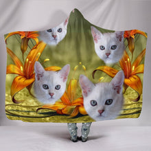 Load image into Gallery viewer, Cute Burmilla Cat Print Hooded Blanket-Free Shipping