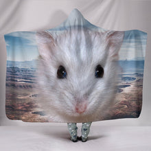 Load image into Gallery viewer, Cute Campbell's Dwarf Hamster Print Hooded Blanket-Free Shipping