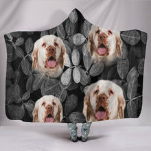 Load image into Gallery viewer, Cute Clumber Spaniel Print Hooded Blanket-Free Shipping
