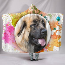 Load image into Gallery viewer, Colorful Leonberger Dog Print Hooded Blanket-Free Shipping