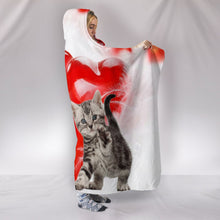 Load image into Gallery viewer, Cute American Shorthair Cat Print Hooded Blanket-Free Shipping