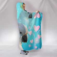 Load image into Gallery viewer, Cockatoo Parrot Print Hooded Blanket-Free Shipping