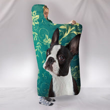 Load image into Gallery viewer, Cute Boston Terrier Print Hooded Blanket-Free Shipping