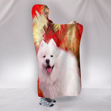 Load image into Gallery viewer, Cute American Eskimo Print Hooded Blanket-Free Shipping