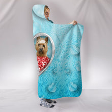 Load image into Gallery viewer, Cairn Terrier In Heart Print Hooded Blanket-Free Shipping