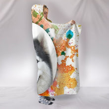 Load image into Gallery viewer, Colorful Siberian husky Dog Print Hooded Blanket-Free Shipping