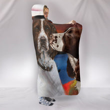 Load image into Gallery viewer, Cute English Springer Spaniel Print Hooded Blanket-Free Shipping