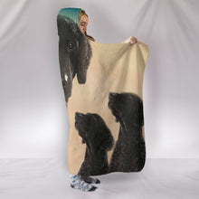 Load image into Gallery viewer, Curly-Coated Retriever Dog Print Hooded Blanket-Free Shipping