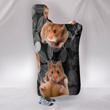 Load image into Gallery viewer, Cute Djungarian Hamster Print Hooded Blanket-Free Shipping