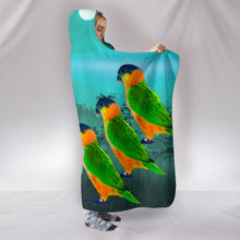 Load image into Gallery viewer, Caique Parrot Print Hooded Blanket-Free Shipping