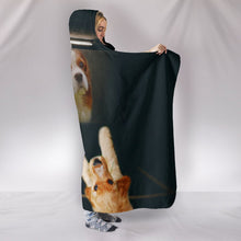 Load image into Gallery viewer, Cavalier King Charles Spaniel Dog Print Hooded Blanket-Free Shipping