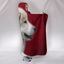 Load image into Gallery viewer, Cute Great Pyrenees Dog Print Hooded Blanket-Free Shipping