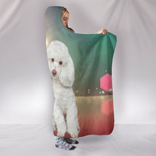 Load image into Gallery viewer, Cute Poodle Dog Print Hooded Blanket-Free Shipping