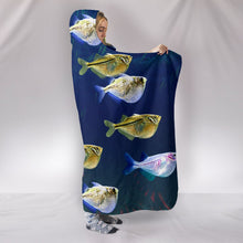 Load image into Gallery viewer, Common Hatchetfish Print Hooded Blanket-Free Shipping