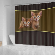 Load image into Gallery viewer, Abyssinian cat Print Shower Curtain-Free Shipping