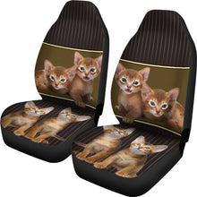 Load image into Gallery viewer, Abyssinian cat Print Car Seat Covers-Free Shipping