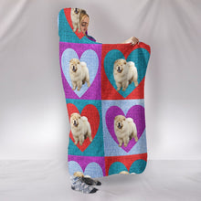 Load image into Gallery viewer, Chow Chow Pattern Print Hooded Blanket-Free Shipping