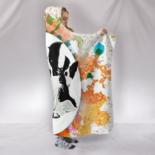 Load image into Gallery viewer, Cute Border Collie Art Print Hooded Blanket-Free Shipping