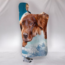 Load image into Gallery viewer, Cute Irish Setter Dog Print Hooded Blanket-Free Shipping