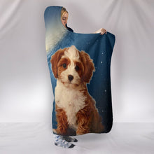 Load image into Gallery viewer, Cute Cavapoo Puppy Print Hooded Blanket-Free Shipping
