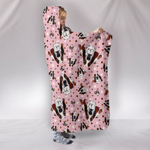 Load image into Gallery viewer, Cute Basset Hound Dog Pattern Print Hooded Blanket-Free Shipping