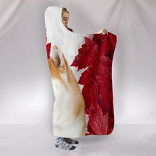 Load image into Gallery viewer, Cute Akita Dog Print Hooded Blanket-Free Shipping
